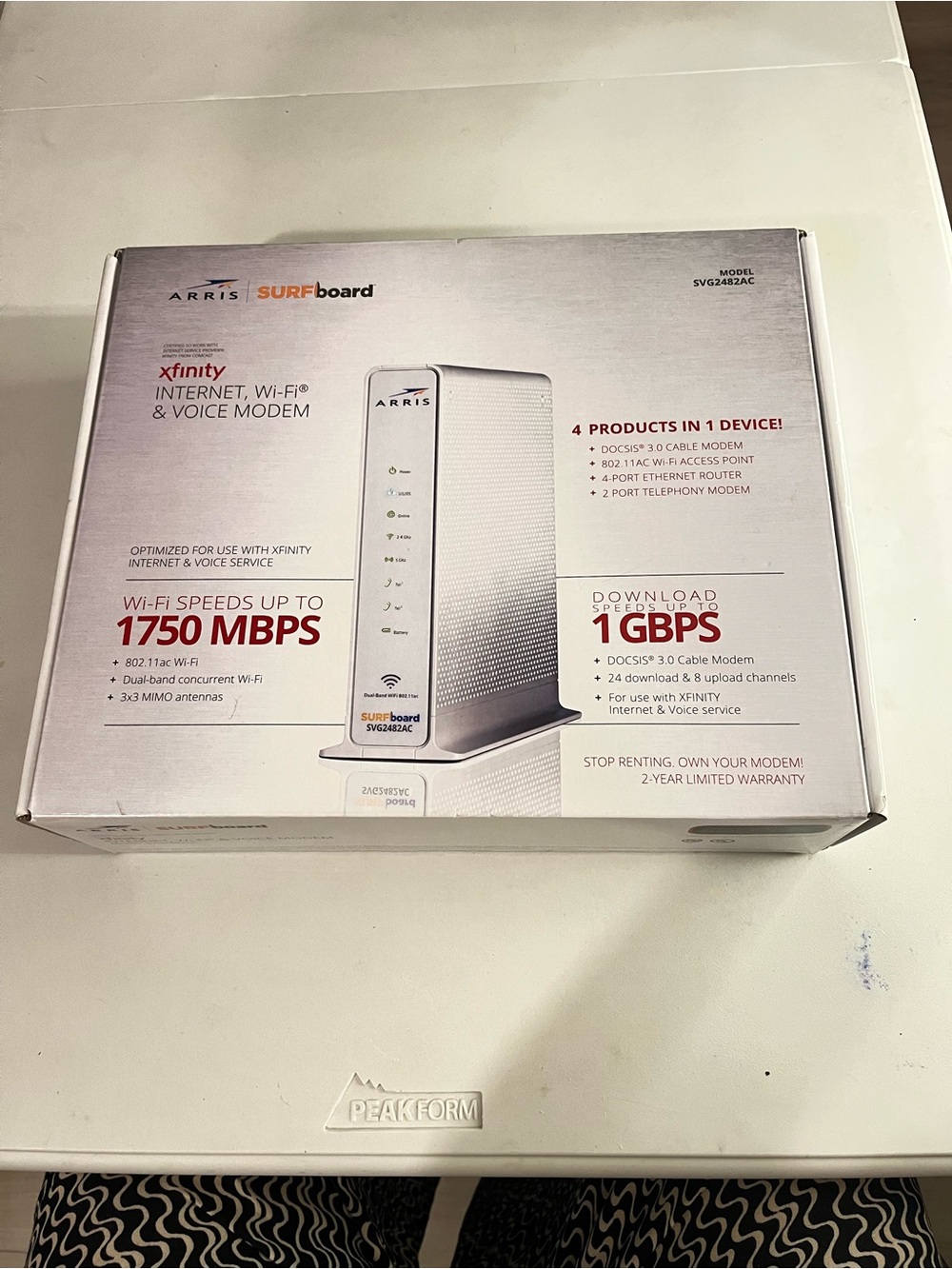 ARRIS SURFboard Cable Modem Router Combo - White